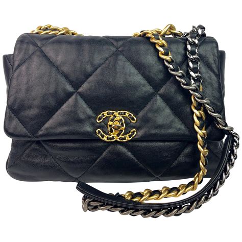 chanel 19 black goatskin|The Ultimate Bag Guide: Chanel 19 Bag .